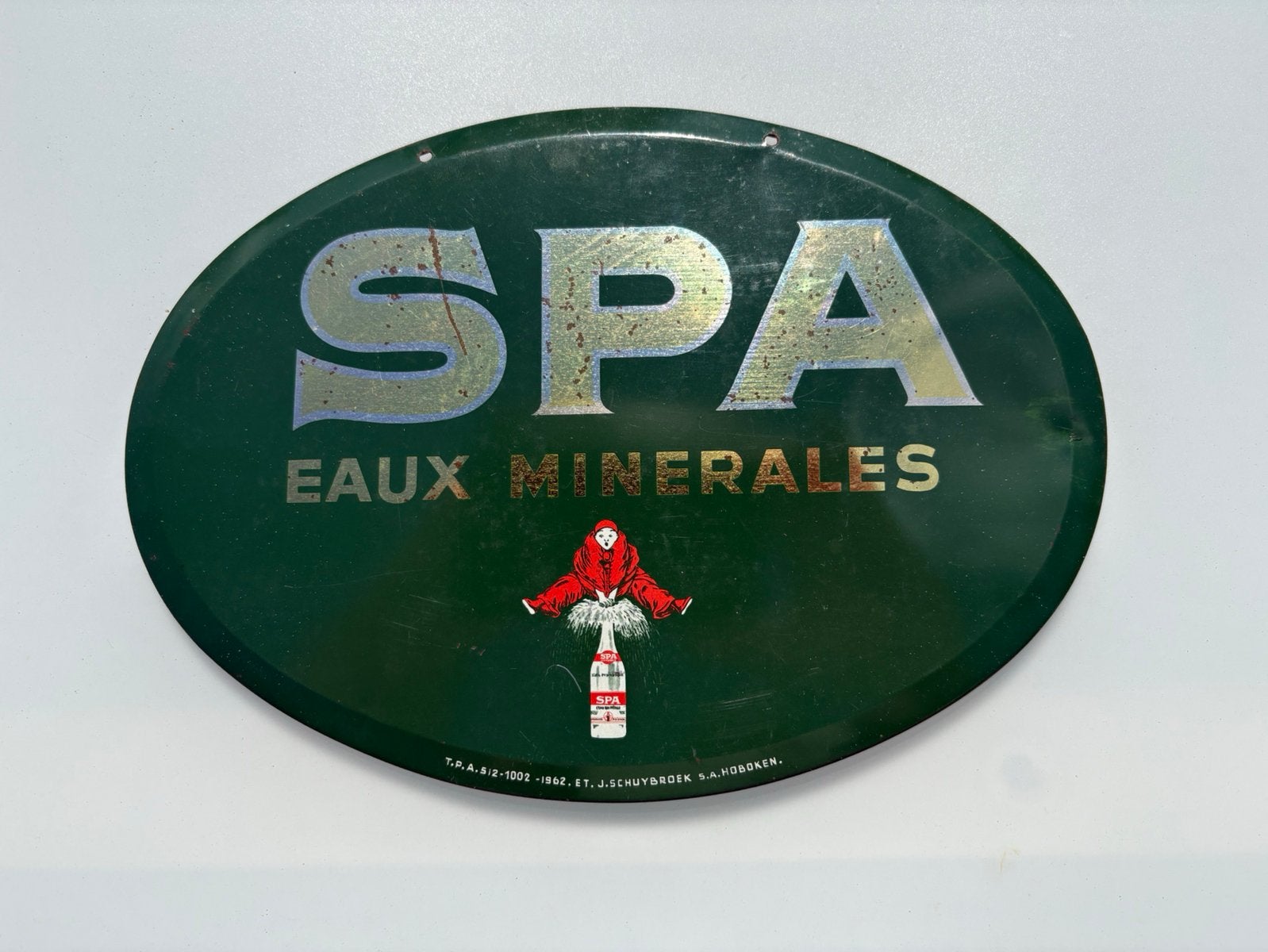 Panneau d'affichage Old Spa, Collections, Enlèvement ou Envoi, Comme neuf, Panneau publicitaire