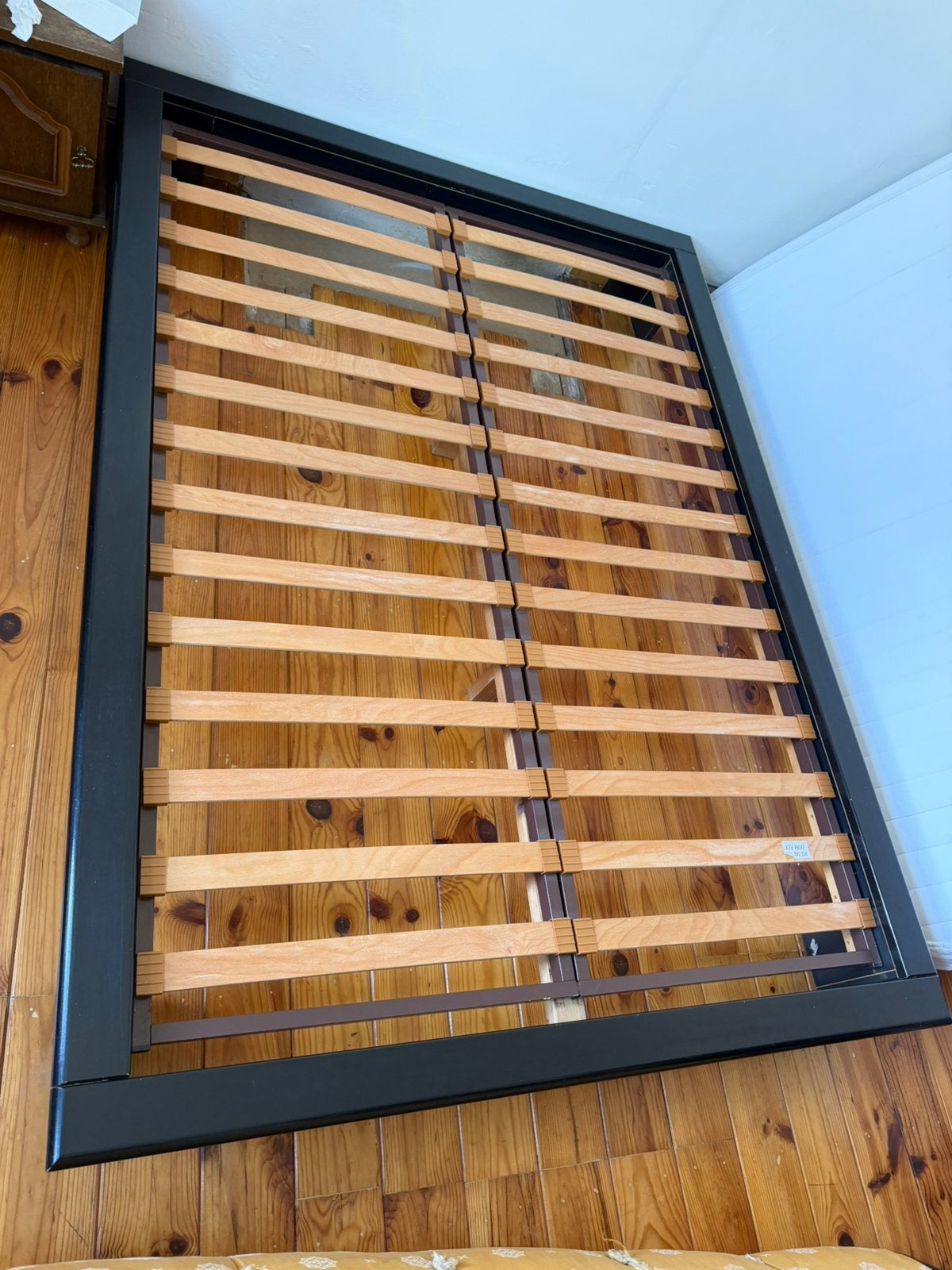 Futonbed in Japanse stijl 140x200 (zonder matras), Ophalen, Gebruikt, Zwart, 140 cm