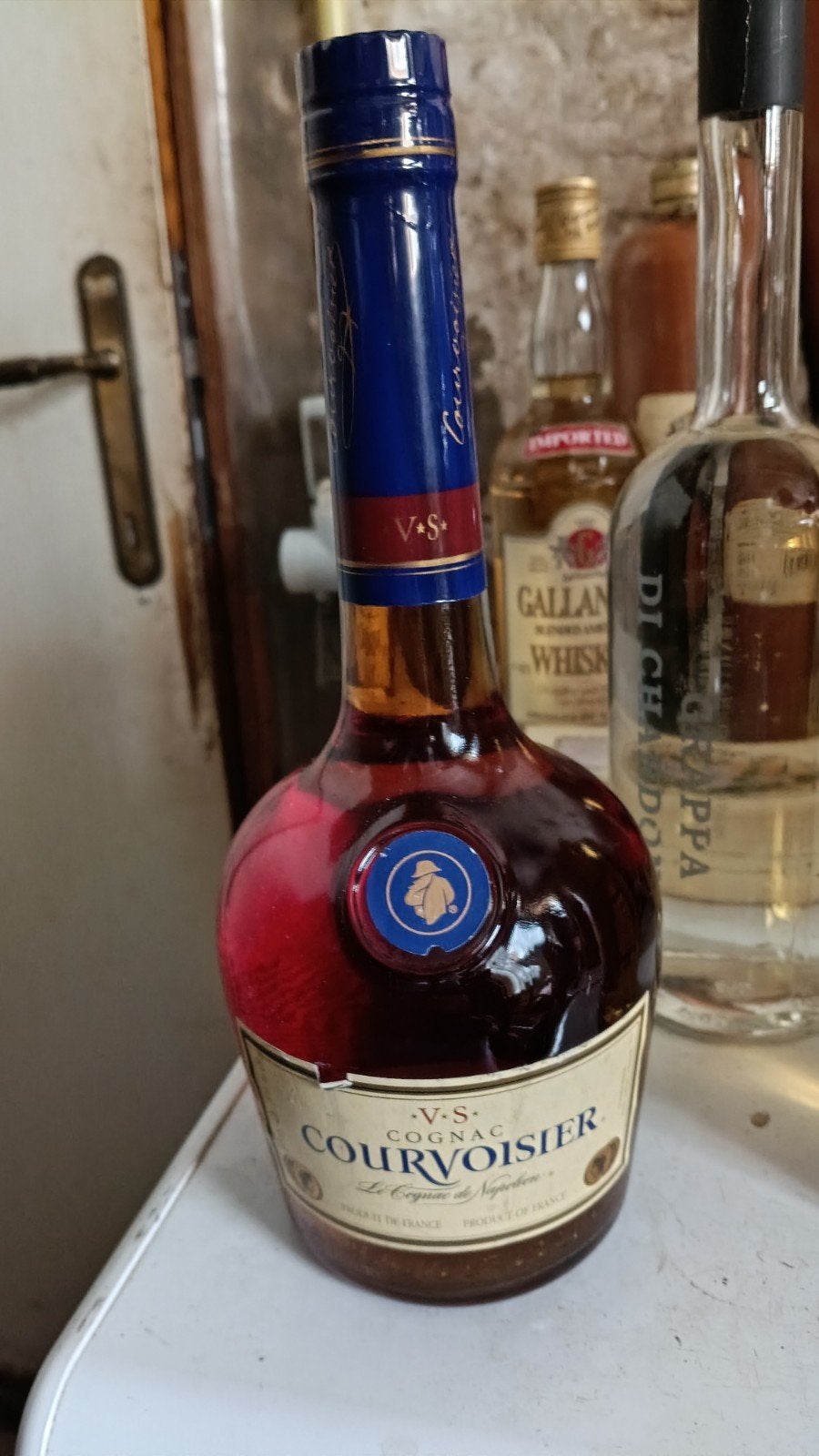 Courvoisier V.S. Cognac – '80 / Begin '90 ongeopend, Verzamelen, Ophalen, Nieuw, Vol