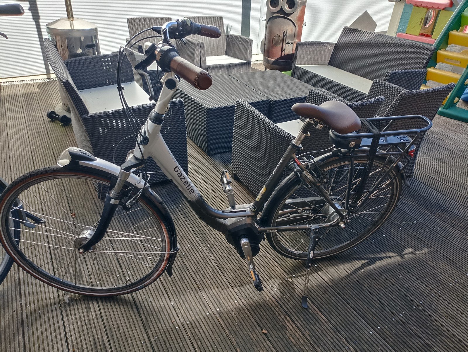Gazelle orange comfort, Ophalen, Zo goed als nieuw, 47 tot 51 cm, 50 km per accu of meer