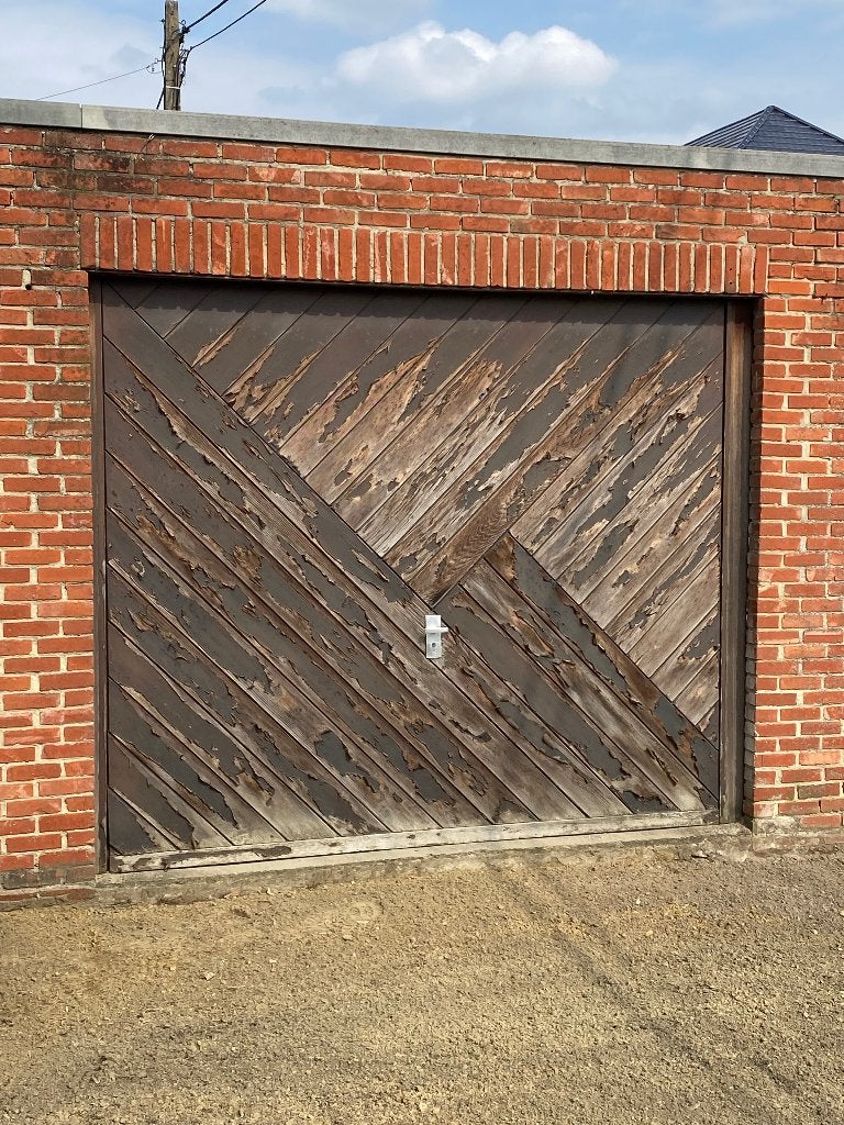 Garagepoort, Ophalen, Gebruikt, 120 cm of meer, Garagedeur