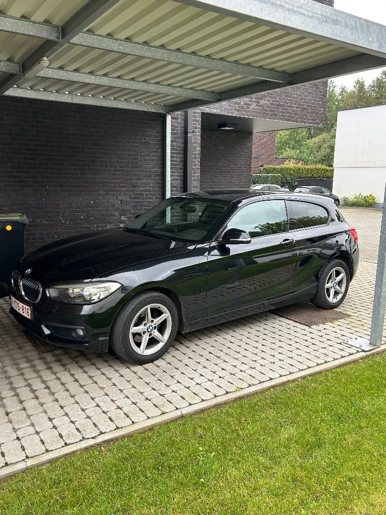 BMW 116i, Auto's, Dealer onderhouden, Overige bekleding, Zwart, Handgeschakeld