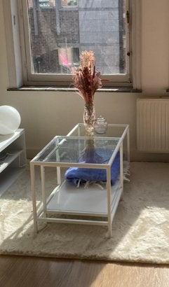 Salon tafel met glas, Huis en Inrichting, Ophalen