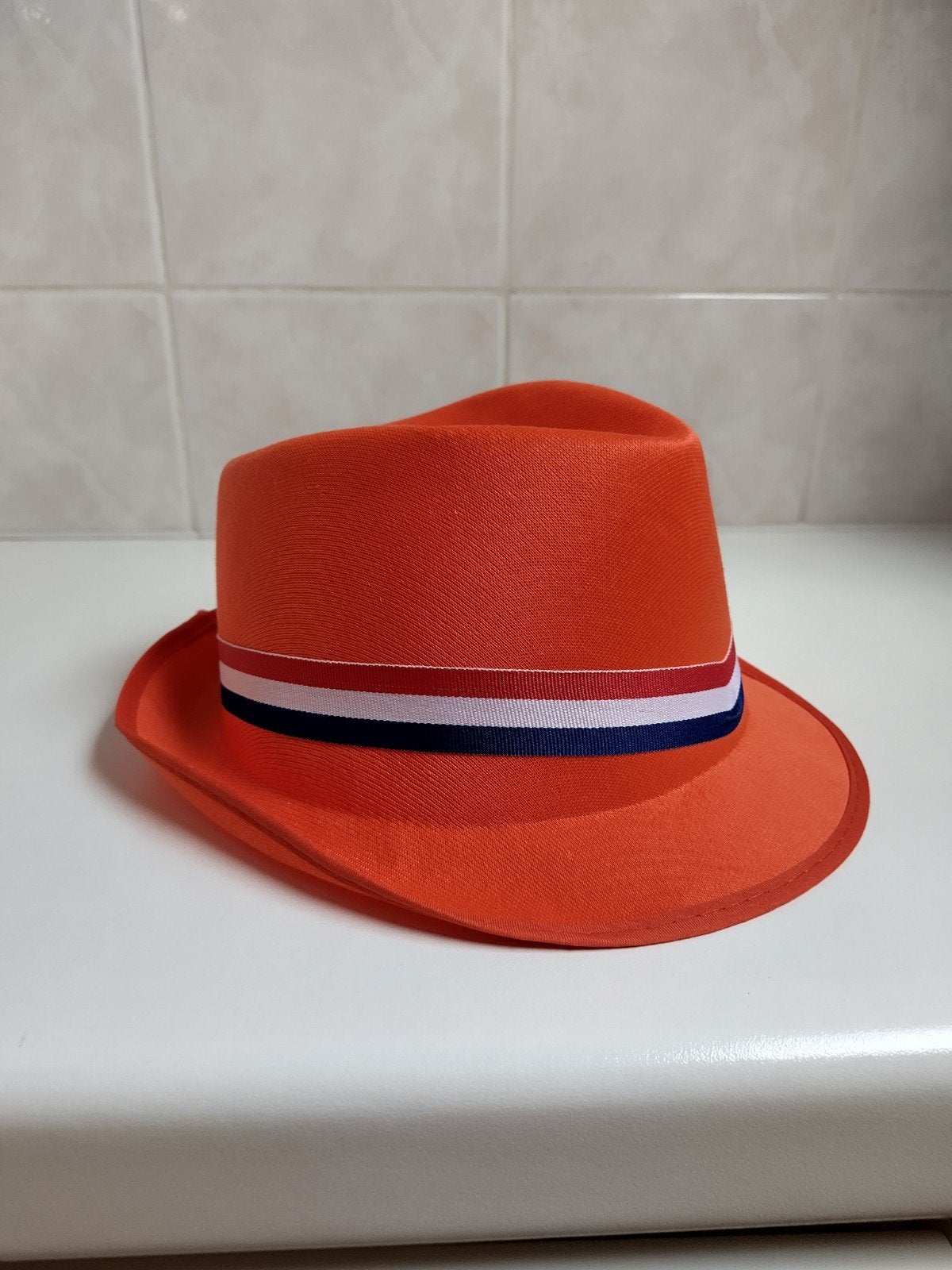 Oranje hoed, Nederland, Ophalen of Verzenden, Gebruikt, Hoed of Pruik