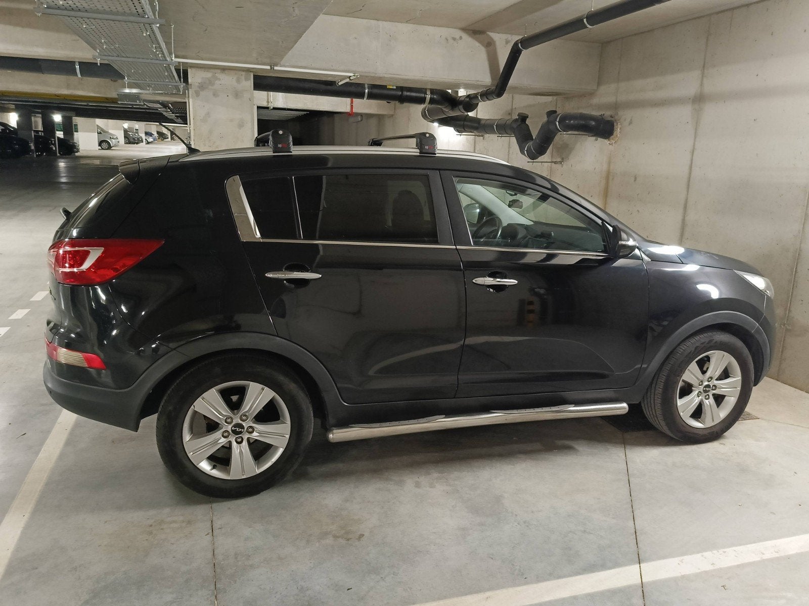 Kia Sportage, Auto's, Euro 5, Zwart, Leder en Stof, Zwart