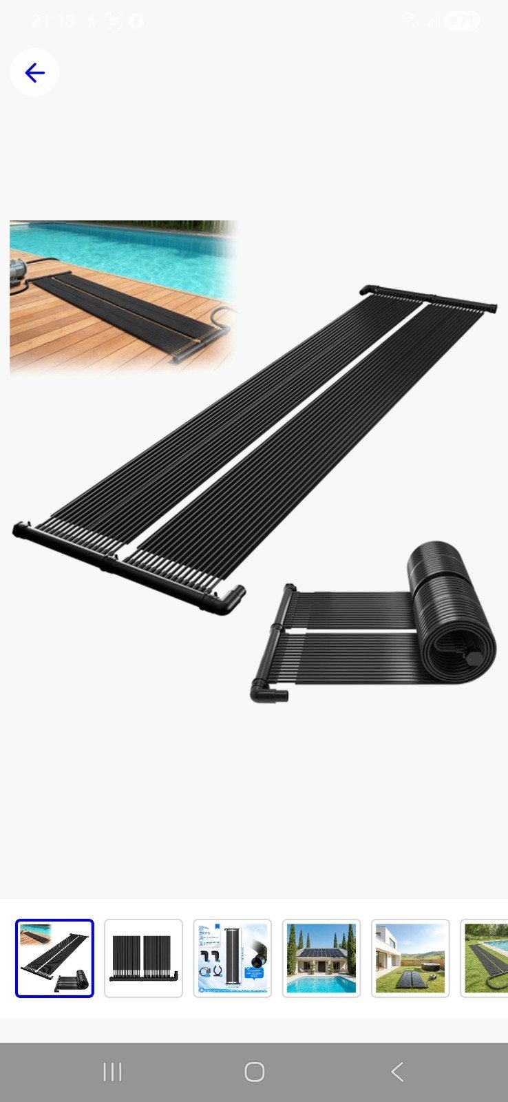 Solarmatten voor zwembad te verwarmen.
5 matten van 5m lang, Tuin en Terras, Ophalen, Gebruikt
