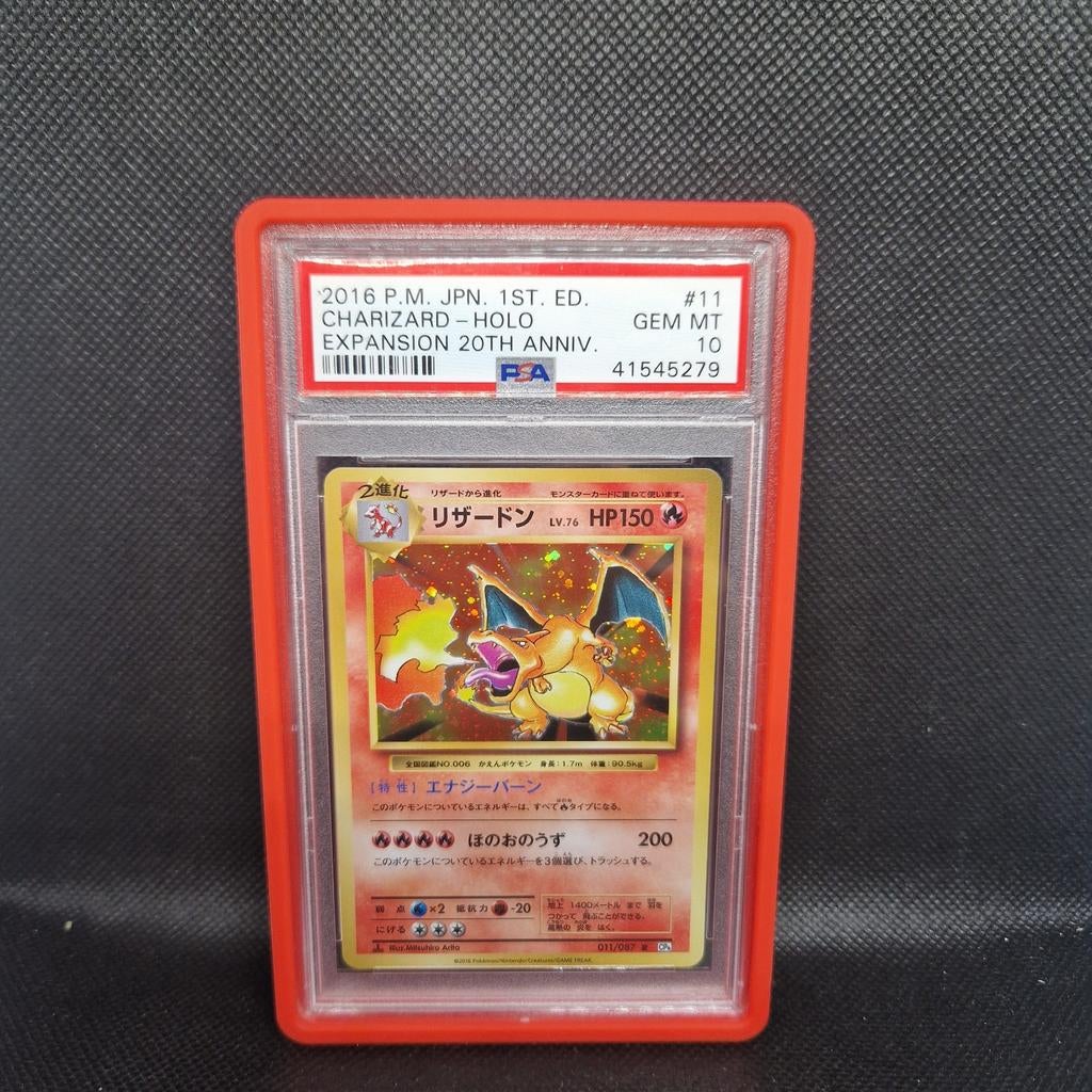 20e anniversaire de l'extension Charizard Holo, 1ère édition, Enlèvement ou Envoi