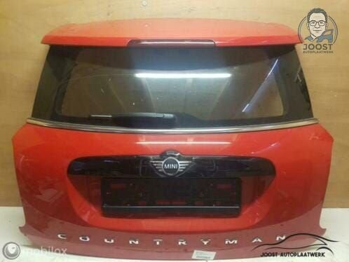 Achterklep Mini Countryman F60 Cooper S ('17->) Chili Red, Gebruikt, Ophalen of Verzenden, Achter, -