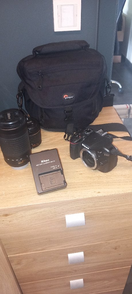 camera met toebehoren, Ophalen, Overige typen, Zo goed als nieuw, Nikon