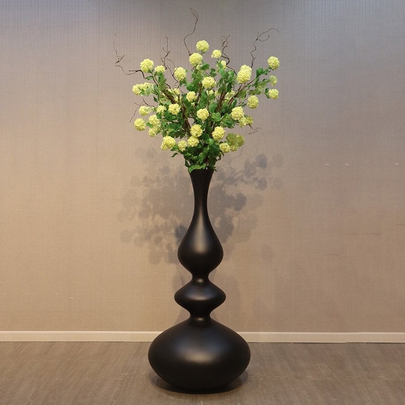 Flora Eleganza matzwarte tuinvaas, hoogte 137 cm, Ophalen, Nieuw