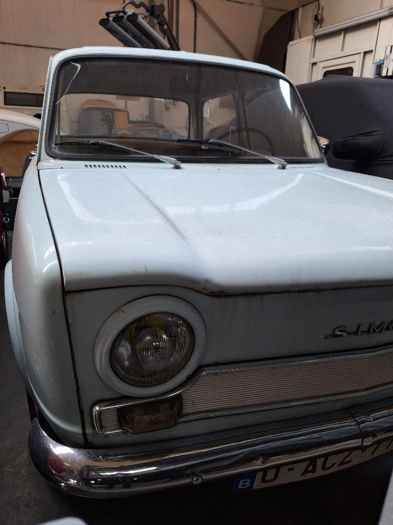Simca 1000, Auto's, Overige merken, Achterwielaandrijving, Overige bekleding, Wit