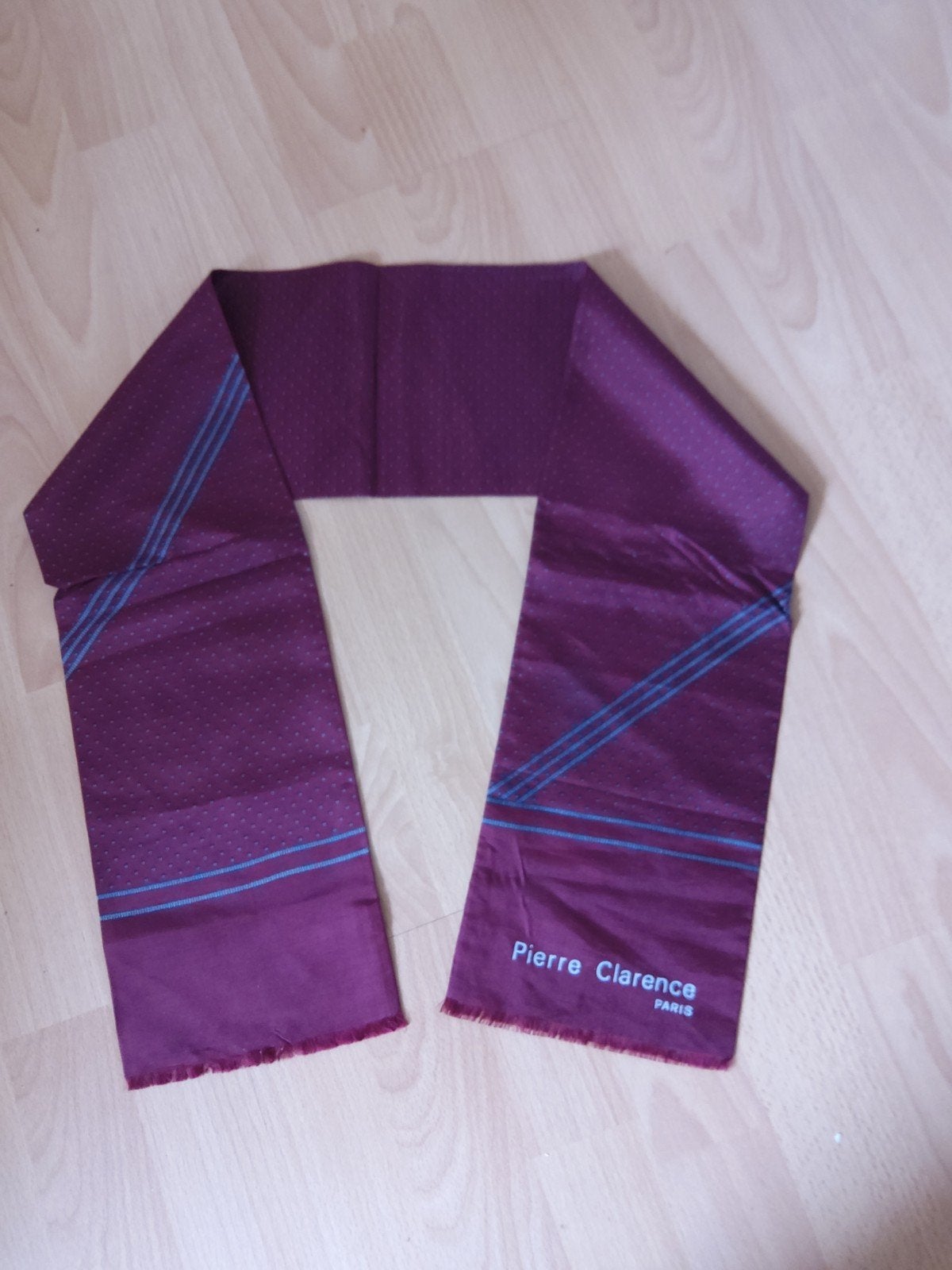 Vintage Silk scarf voor mannen pierre clarence paris, Ophalen of Verzenden, Zo goed als nieuw, Sjaal