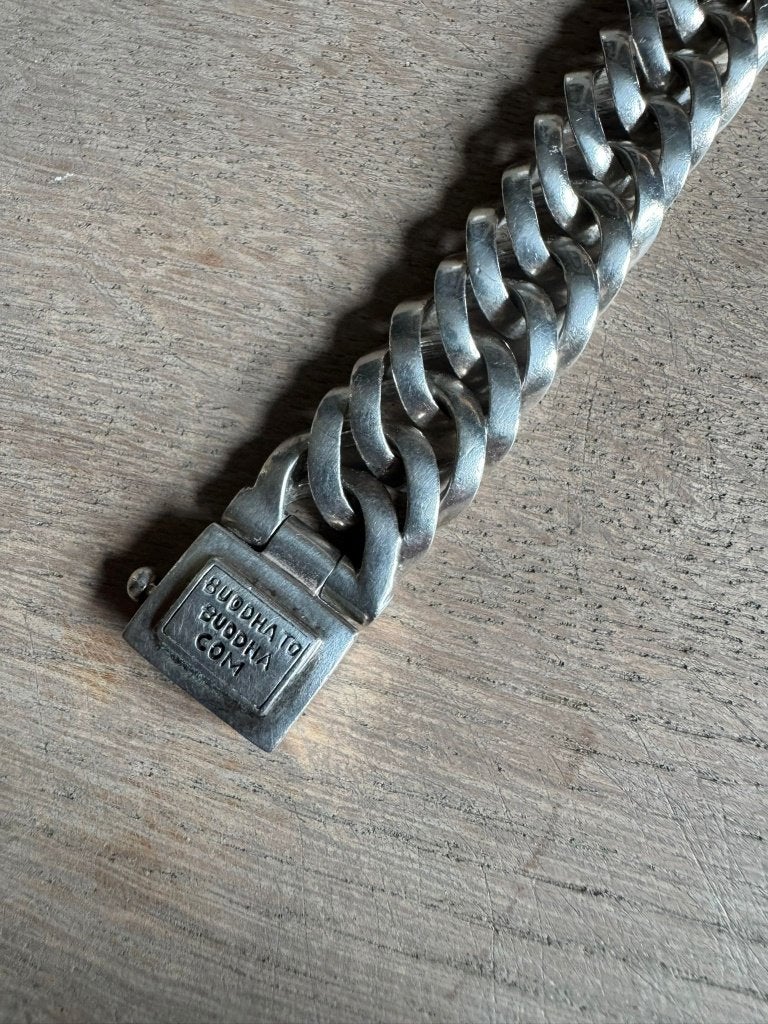 Buddha to Buddha armband Chain small zilver buddhatobuddha, Ophalen of Verzenden, Gebruikt, Zilver, Zilver