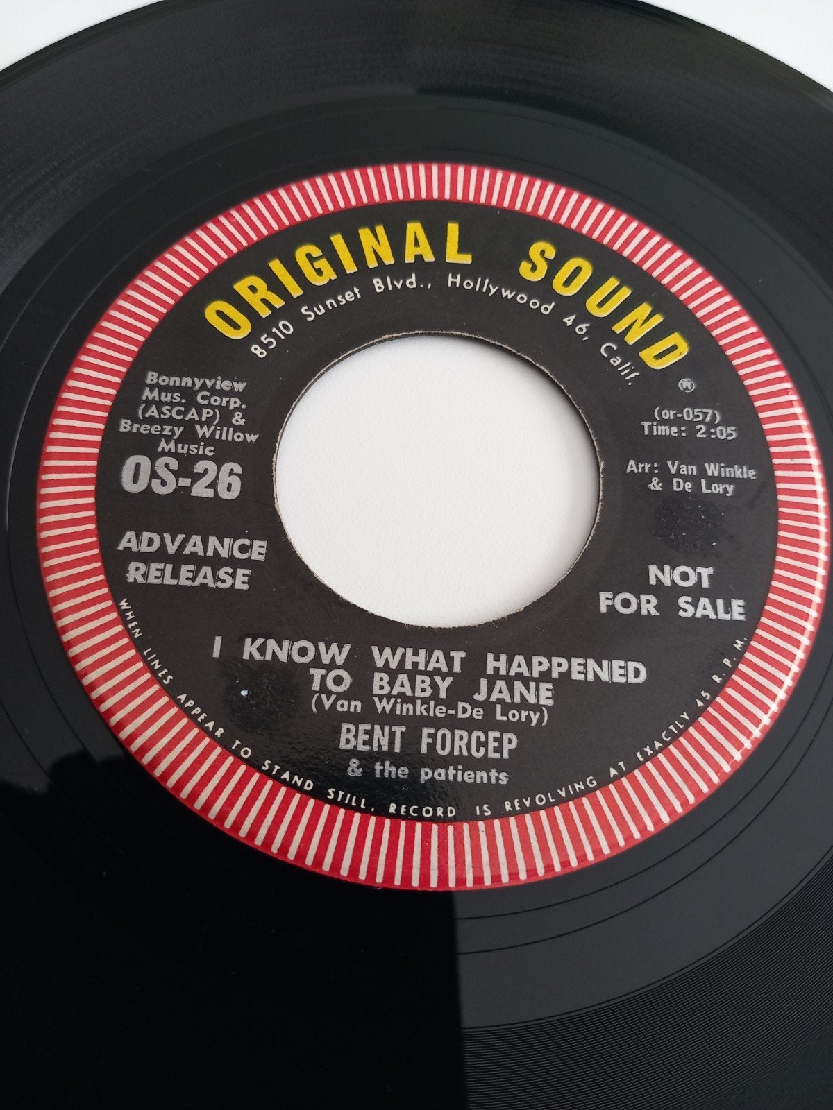 BENT FORCE. 60s POPCORN OLDIES USA 45T, Ophalen of Verzenden