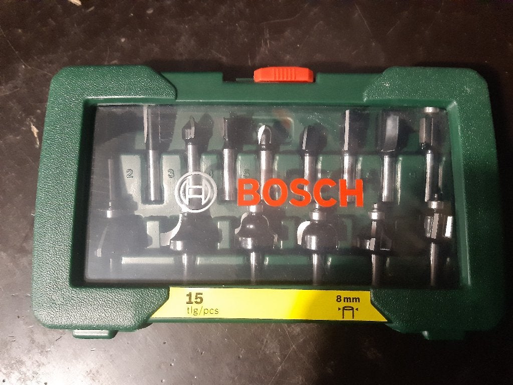 BOSCH coffret de 15 fraises NEUF, Bricolage & Construction, Enlèvement ou Envoi, Neuf, Jeu d'embouts, Bosch