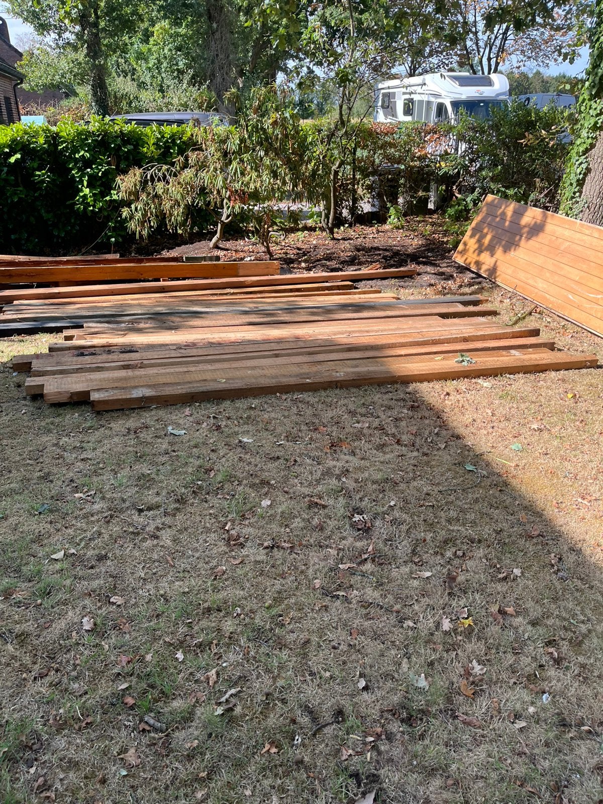 Een dertigtal Balken, Tuin en Terras, Ophalen, Zo goed als nieuw, Balken