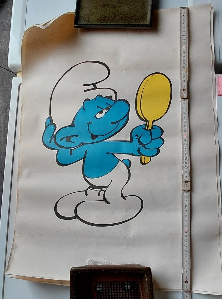 Poster van Dupuis Publishing: Coquet Smurf, Peyo, Eén stripboek, Ophalen, Gelezen