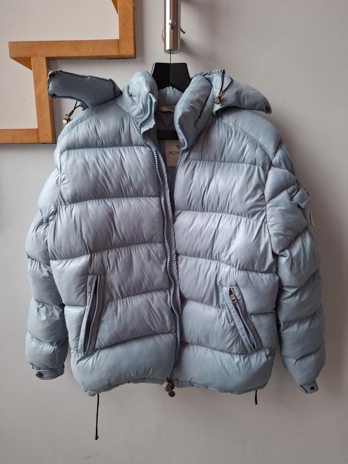 Donsjas maat S, Ophalen of Verzenden, Zo goed als nieuw, Maat 36 (S), Blauw