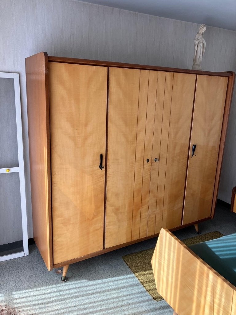 Volledige slaapkamer, Huis en Inrichting, Slaapkamer | Complete slaapkamers, Ophalen, Gebruikt, Tweepersoons, Retro