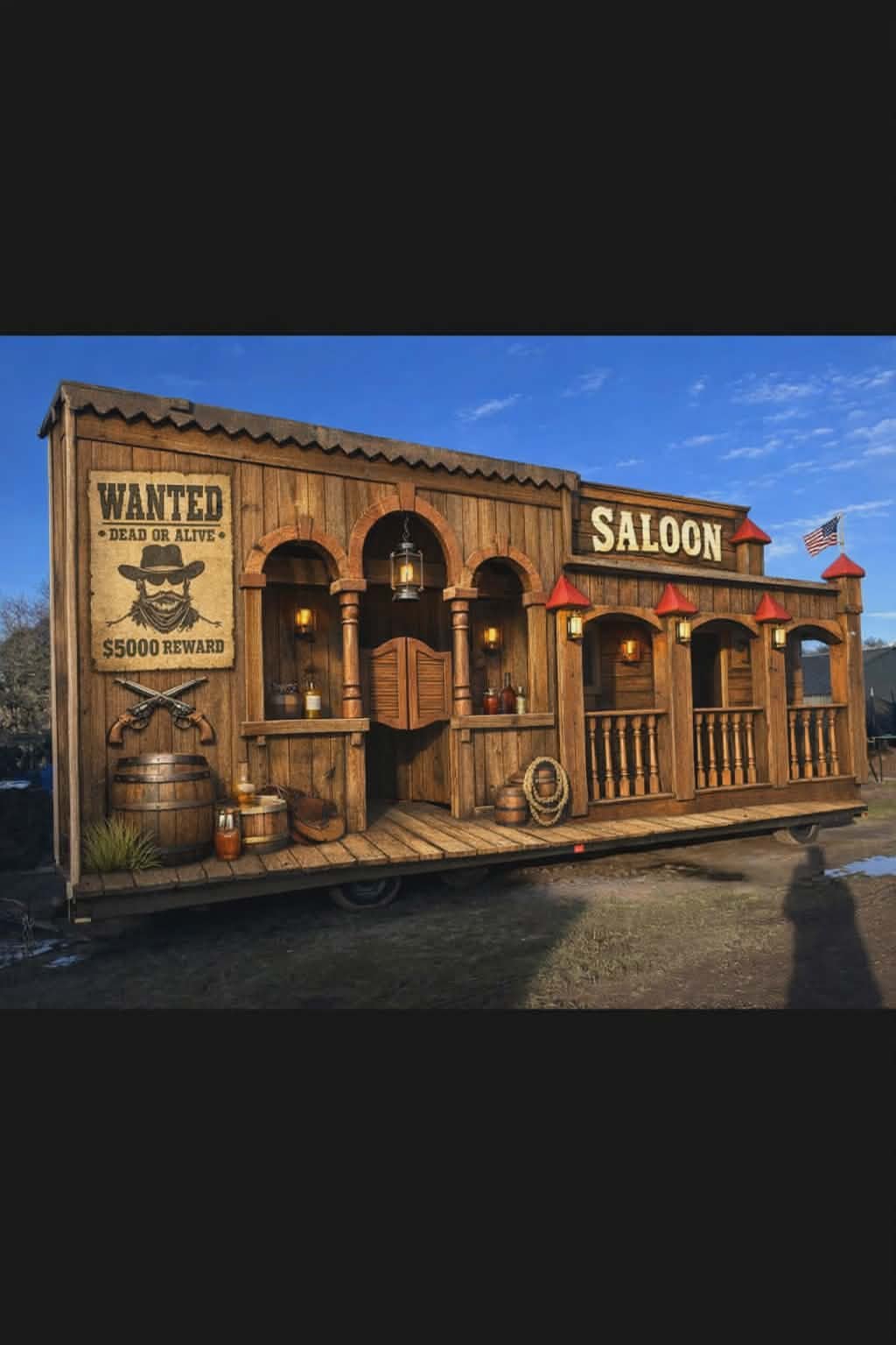 Te huur prachtige carnavalswgen saloon, Enlèvement