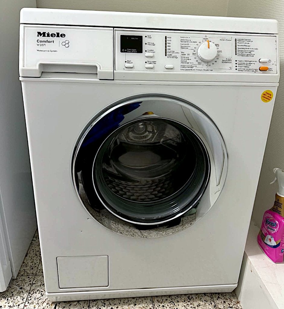 Miele Comfort W3371 wasmachine, 1200 à 1600 tours, 6 à 8 kg, 85 à 90 cm, Programme court