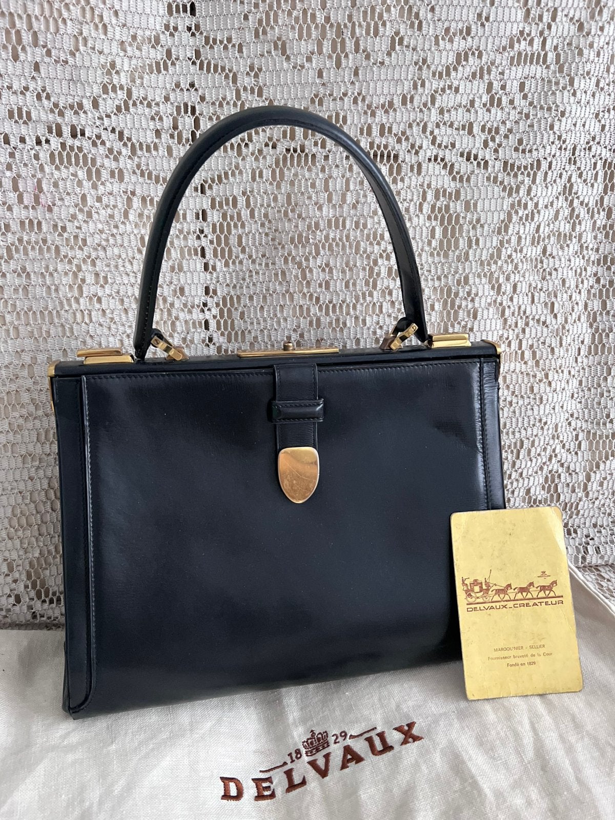 Sublieme tas van DELVAUX, zeer zeldzaam model, Handtassen en Accessoires, Ophalen of Verzenden, Zwart