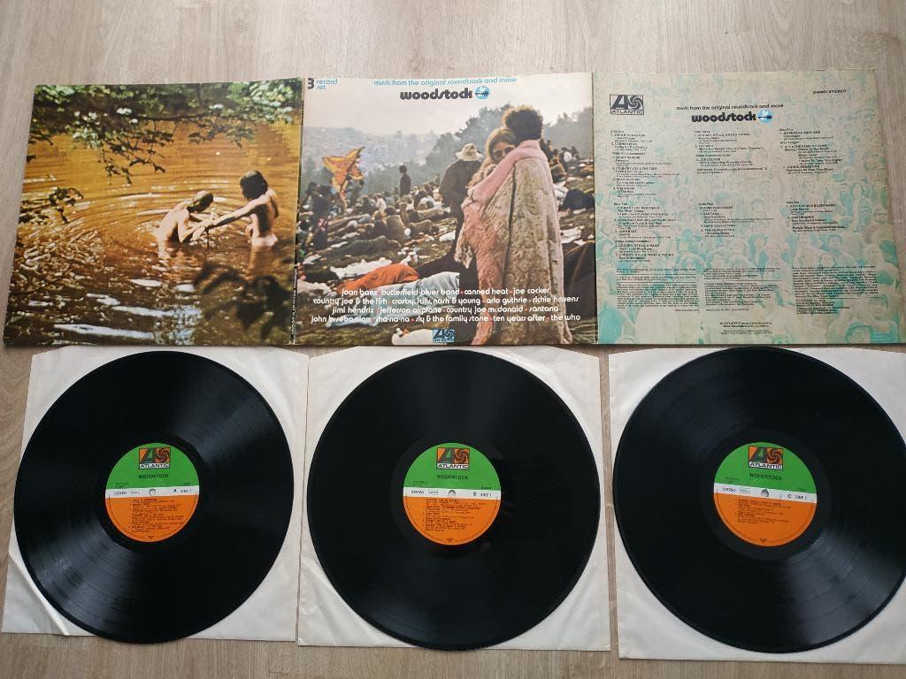 WOODSTOCK SOUNDTRACK EN MEER 3 LP, Cd's en Dvd's, Ophalen of Verzenden, Zo goed als nieuw