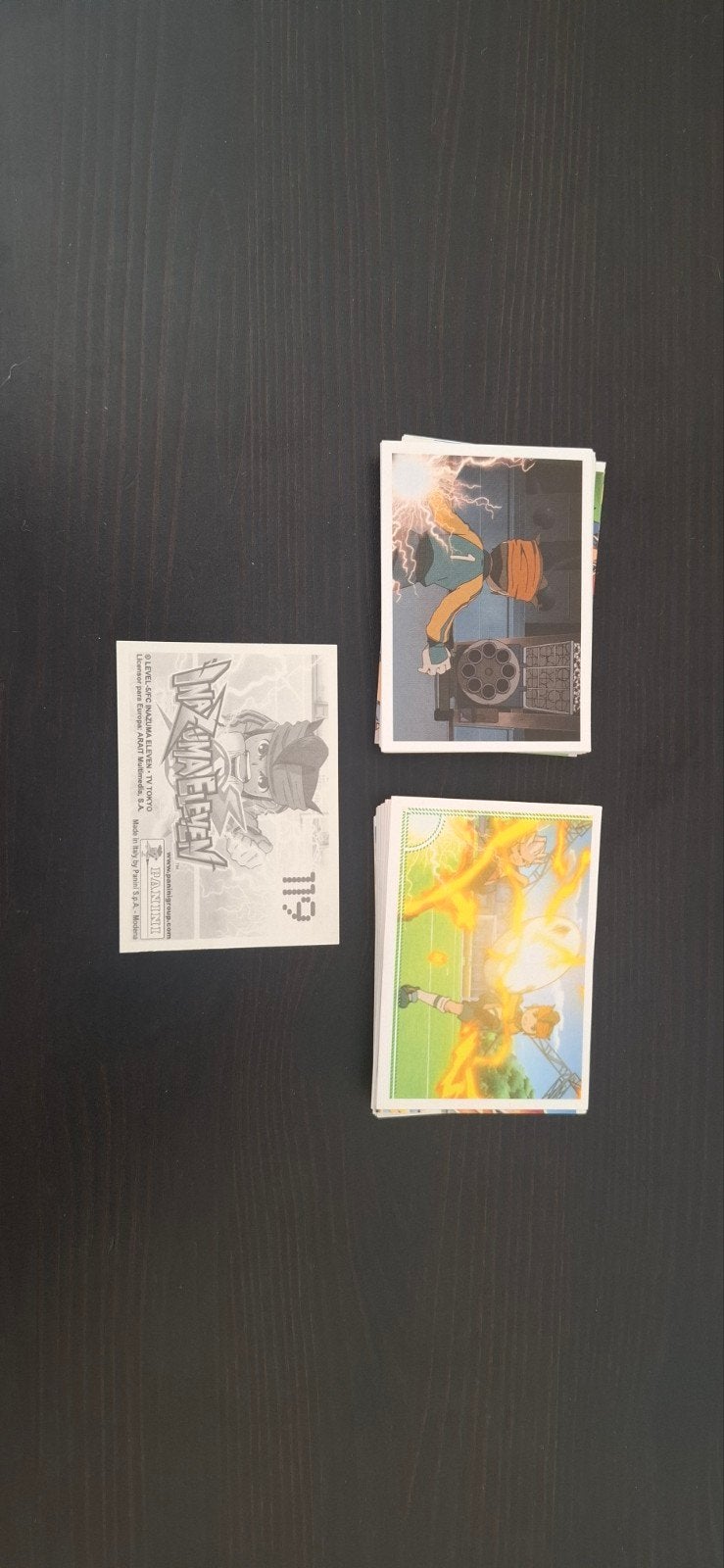 panini inazuma eleven, Enlèvement ou Envoi