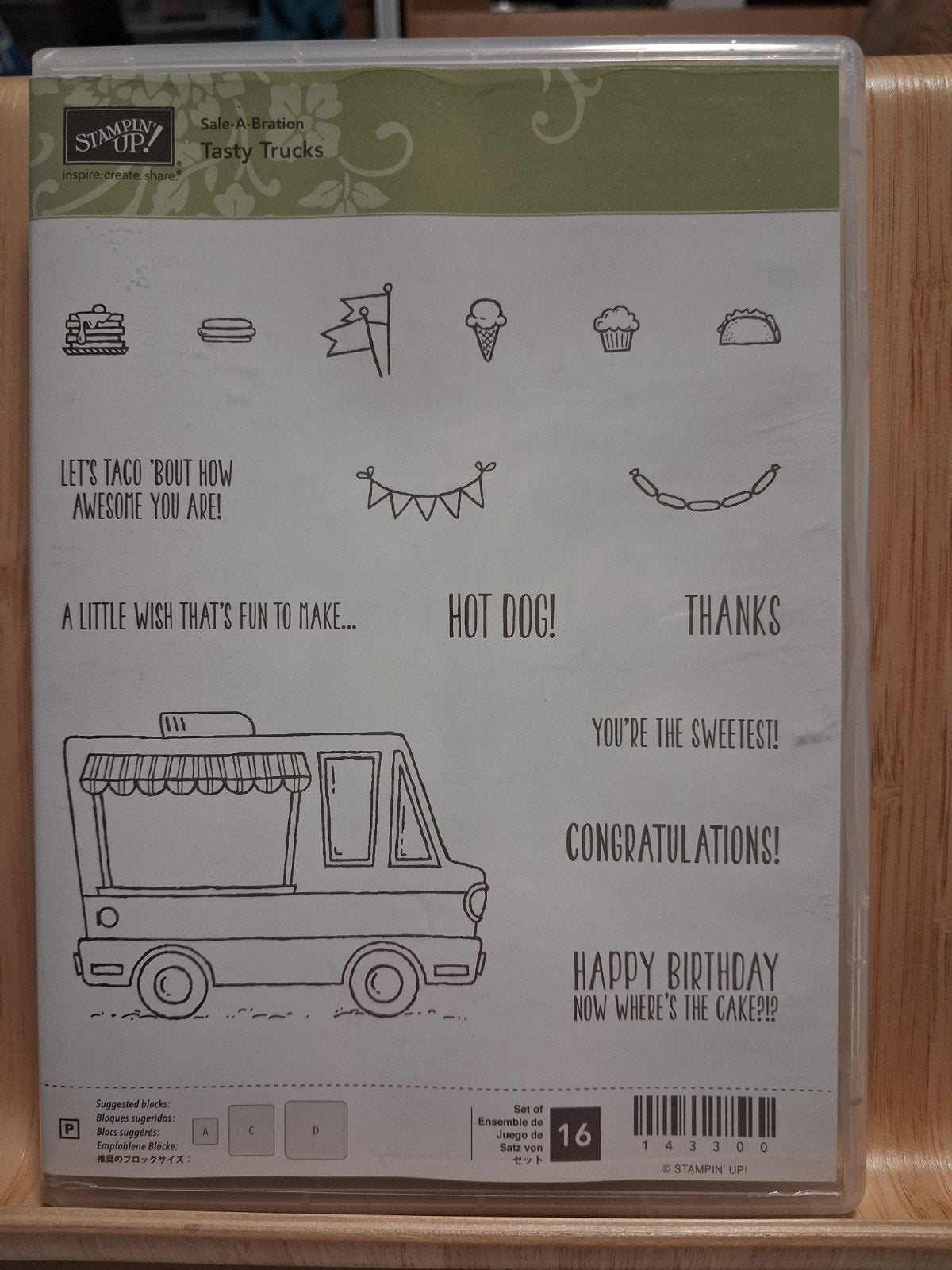 Stampin Up - Stempelset Tasty Trucks, Ophalen