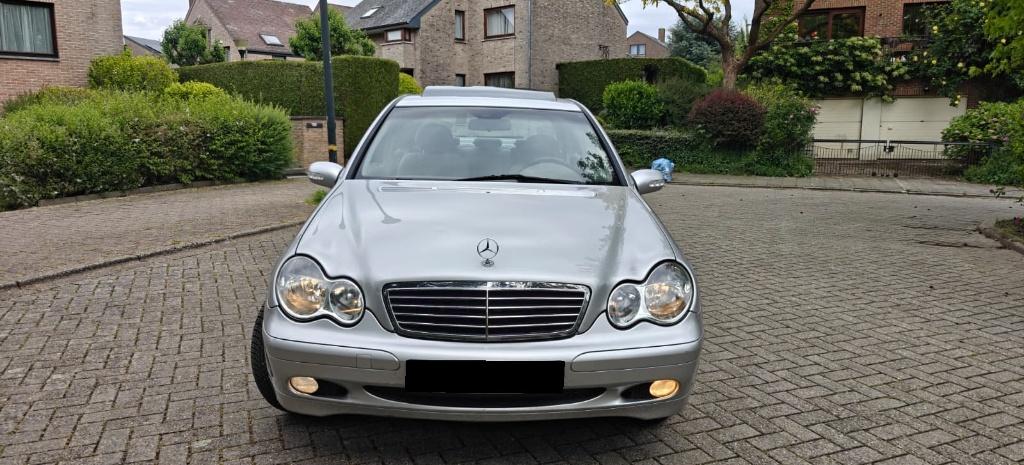 Mercedes C180 K 2003 150Km Automatique Clim Euro 4 CT BLANCO, Autos, Argent ou Gris, Achat, Beige, Entreprise
