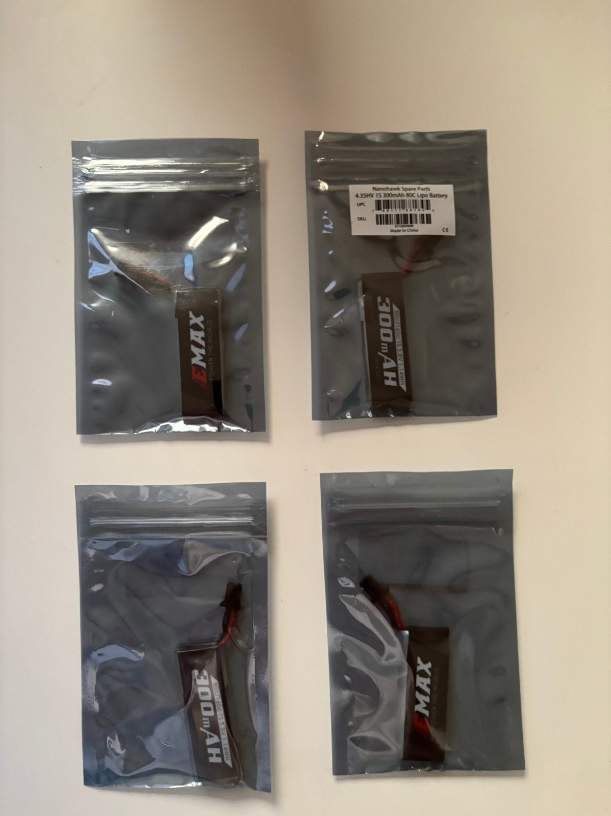 EMax nanohawk battery 300MAH 4.35V HV 1S, Elektro, Nieuw, Ophalen of Verzenden, Onderdeel