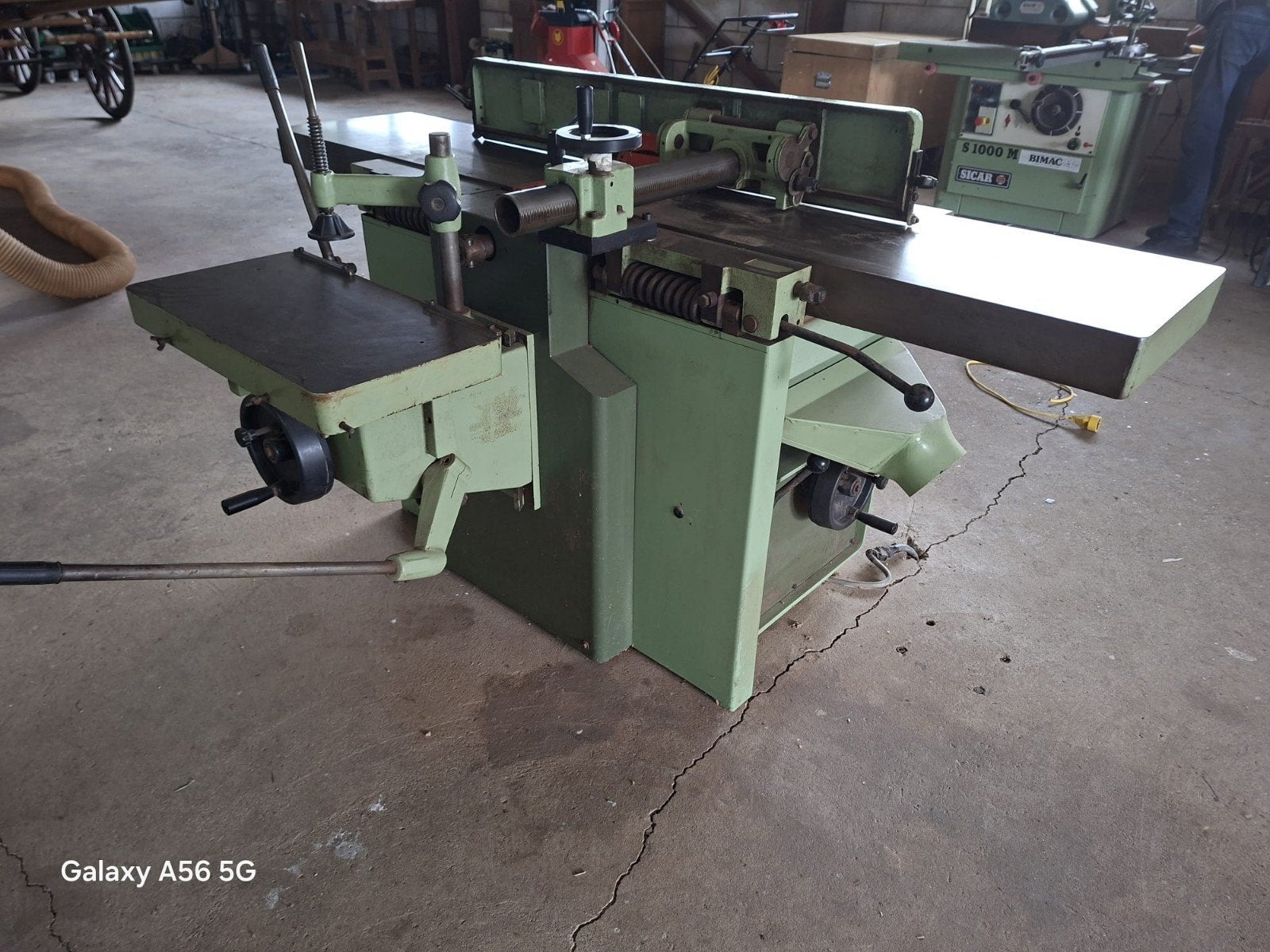 houtbewerkingsmachines, Ophalen
