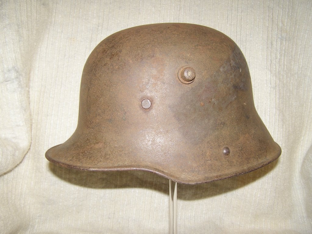 Duitse mod. 16 „mailed home” helm, Verzamelen, Ophalen of Verzenden, Landmacht, Helm of Baret