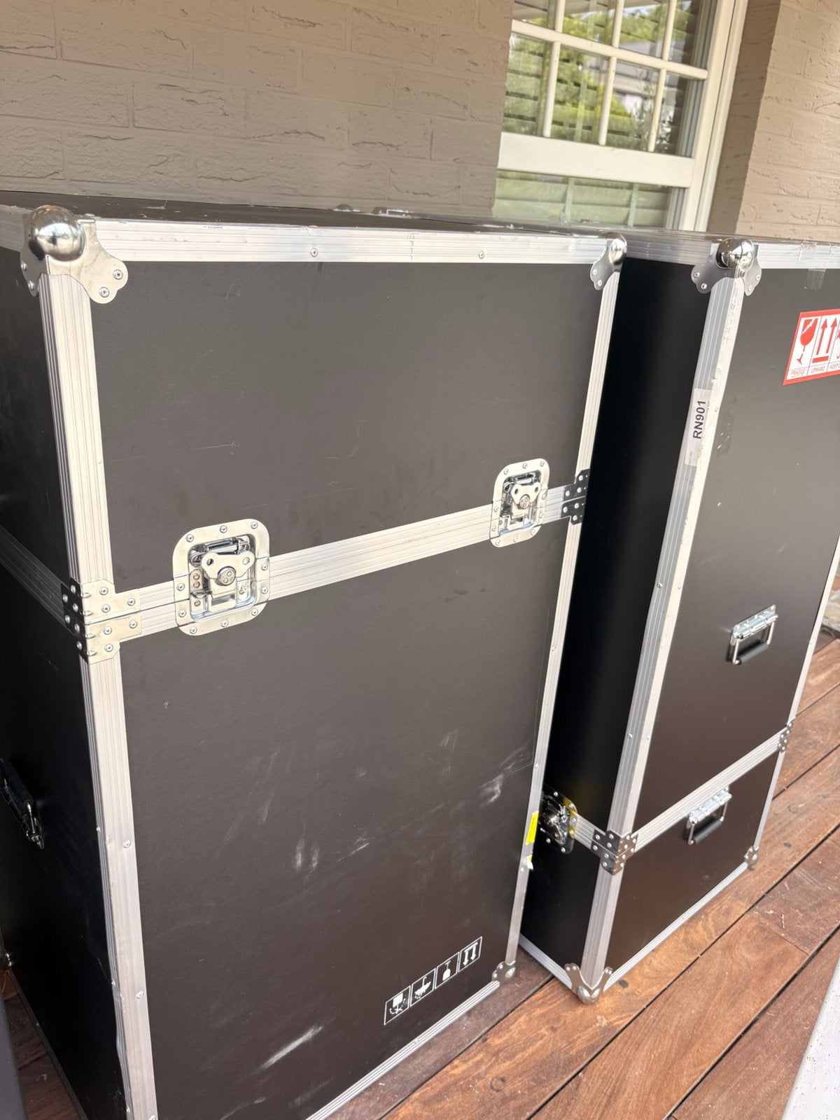 Transport flightcases. Zie maten in beschrijving. Afhalen, Ophalen, Gebruikt
