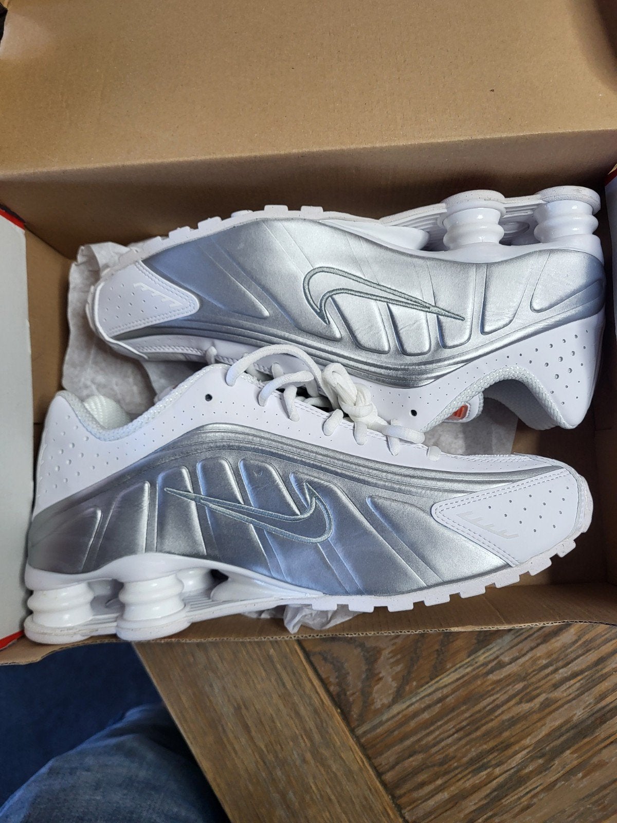 Nike shox R4, Enlèvement, Blanc, Baskets