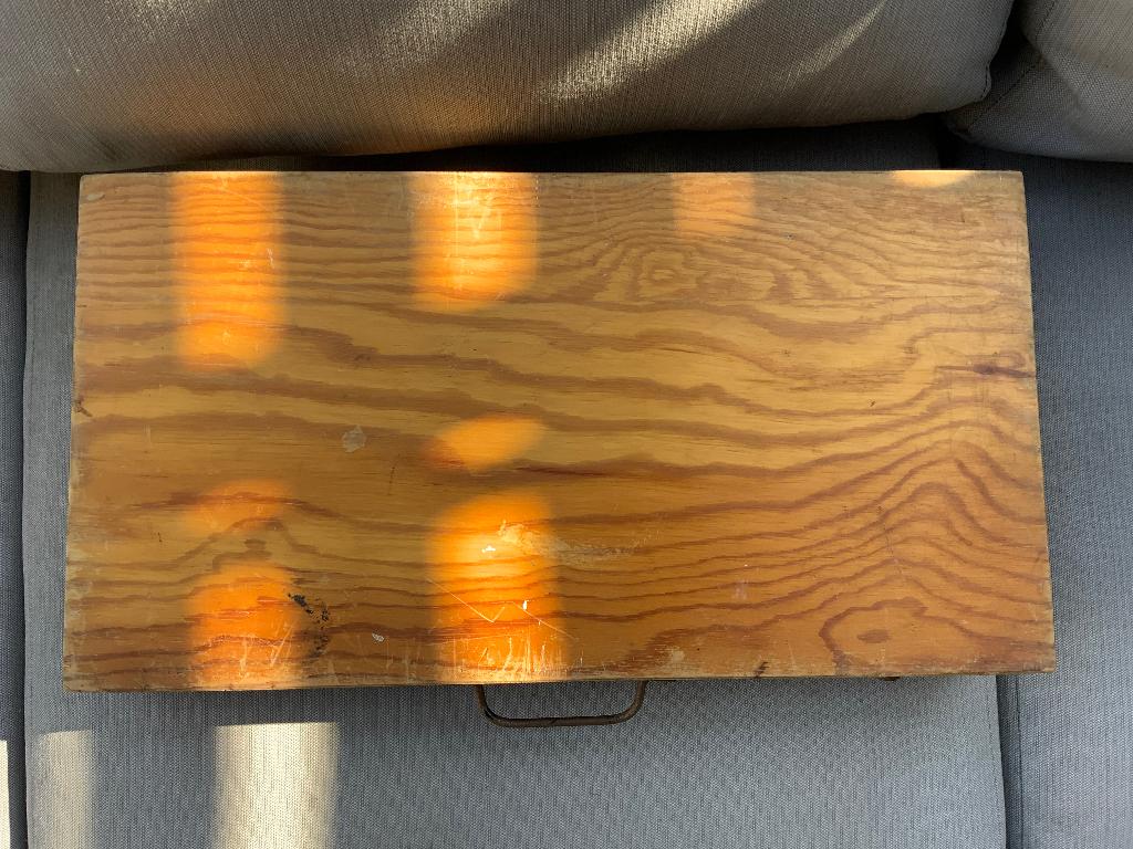 Ancien coffre de rangement en bois, Minder dan 50 cm, Gebruikt, 50 tot 100 cm, Ophalen of Verzenden