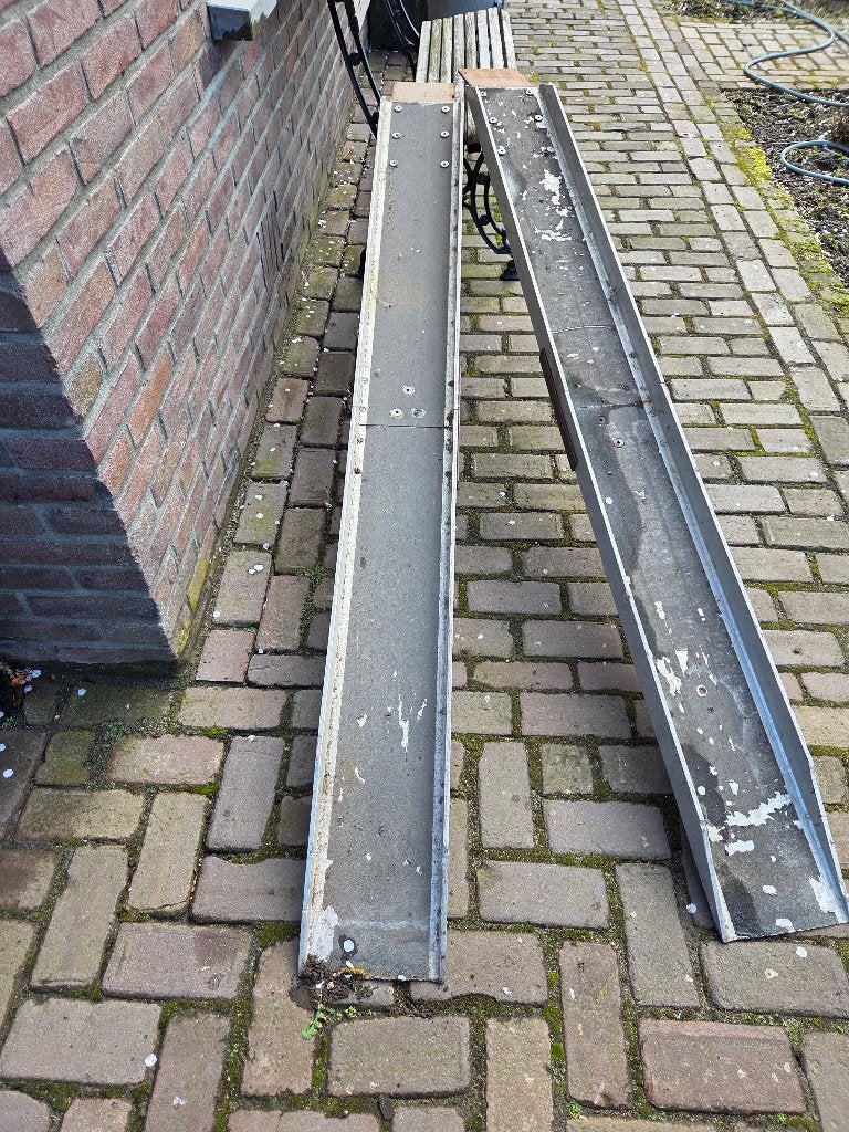2 aluminium oprijplaten, Lang 1.95 m, Enlèvement, Comme neuf