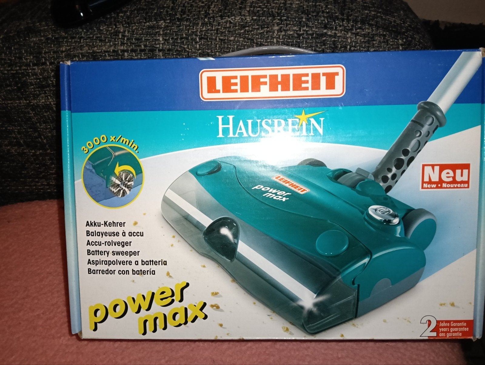 NIEUW IN DOOS: Leifheit Power Max Accu-veger(Nooit gebruikt), Enlèvement ou Envoi