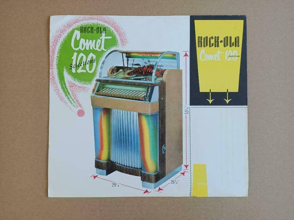 Flyer: Rock-ola 1438 Comet Fireball (1954), Envoi