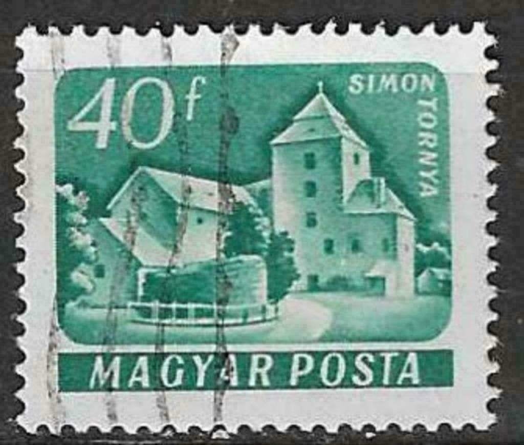 Hongrie 1960-1961 - Yvert 1337A - Châteaux (ST), Envoi, Affranchi