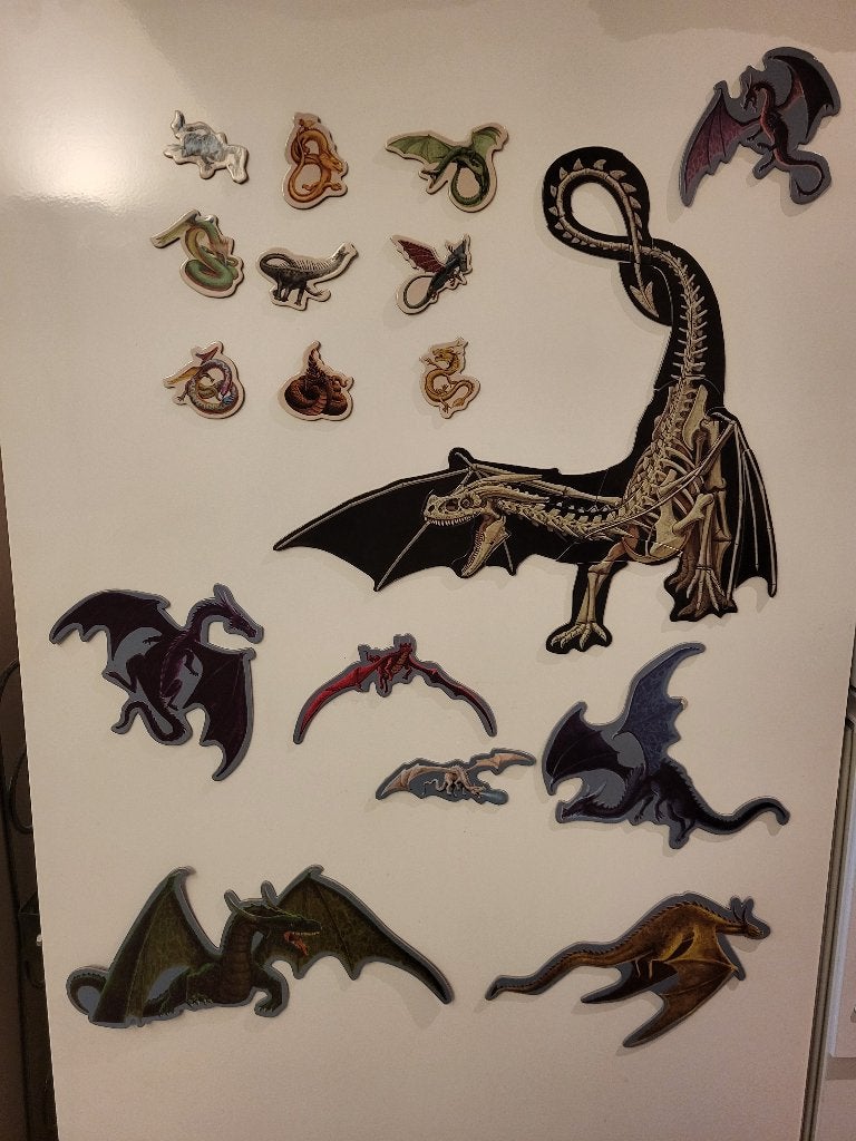 Lot de magnets / aimants de dragons, Maison & Meubles, Accessoires pour la Maison | Tableaux d'affichage, Enlèvement, Autres types