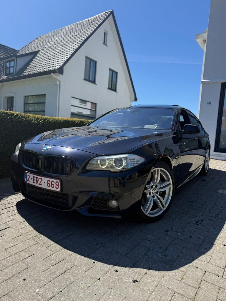 BMW 525D 2.0 2012 218 PK M-PERFORMANCE FULL, Auto's, Automaat, Euro 5, Zwart, 4 cilinders