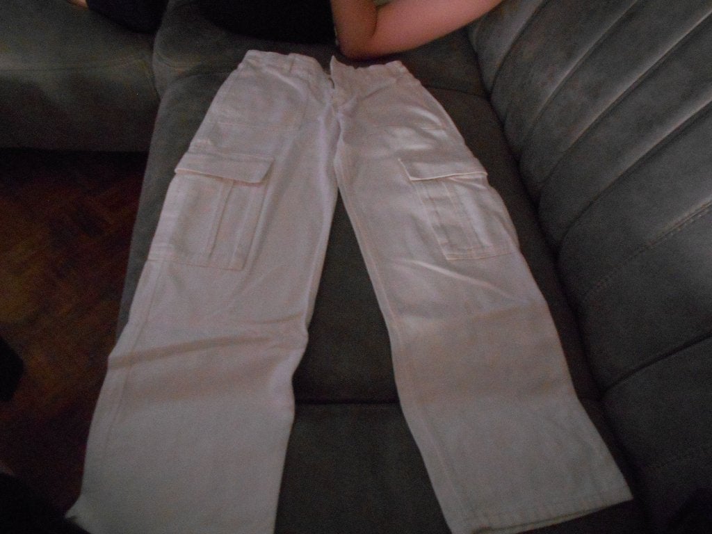 witte jeans maat 140 h&m, Broek, Meisje, H&M, Ophalen of Verzenden
