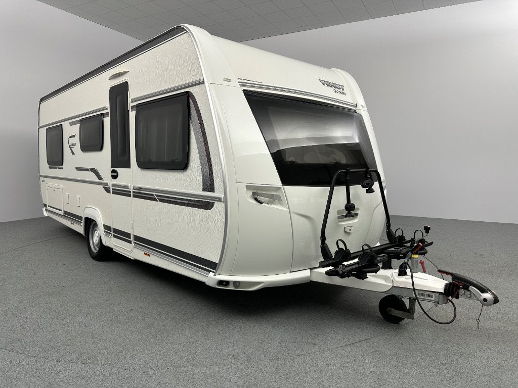 Fendt Bianco Selection 515 SGE Mover Luifel, Caravans en Kamperen, Serviceluik, 2 aparte bedden, Bedrijf, Treinzit