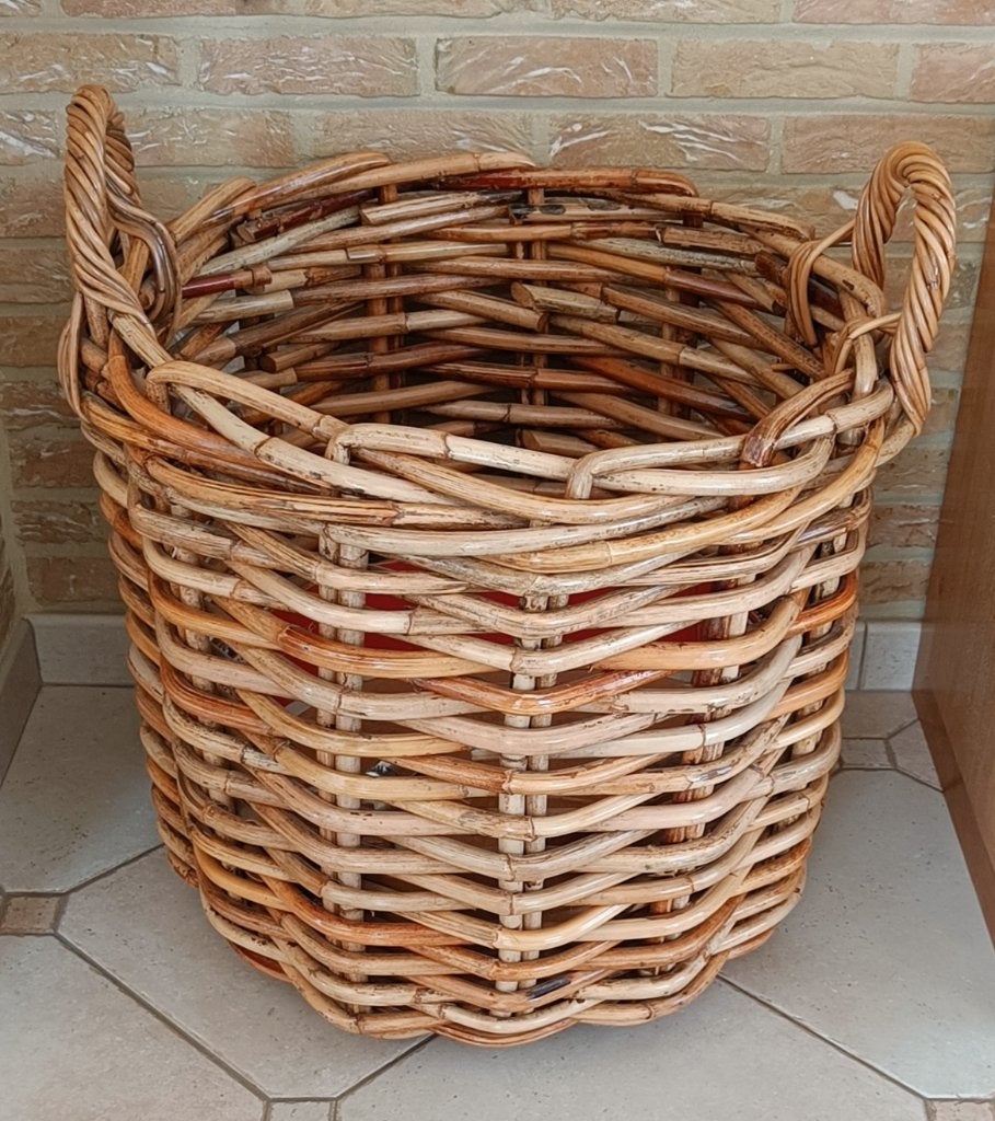 rotan mand, Huis en Inrichting, Ophalen, Overige materialen, Mand, Rond