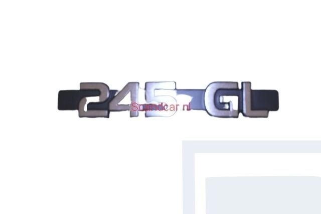 Volvo Embleem "245GL:" kofferklep 240, 260 Volvo onderdeelnr, Ophalen of Verzenden, Nieuw, Volvo