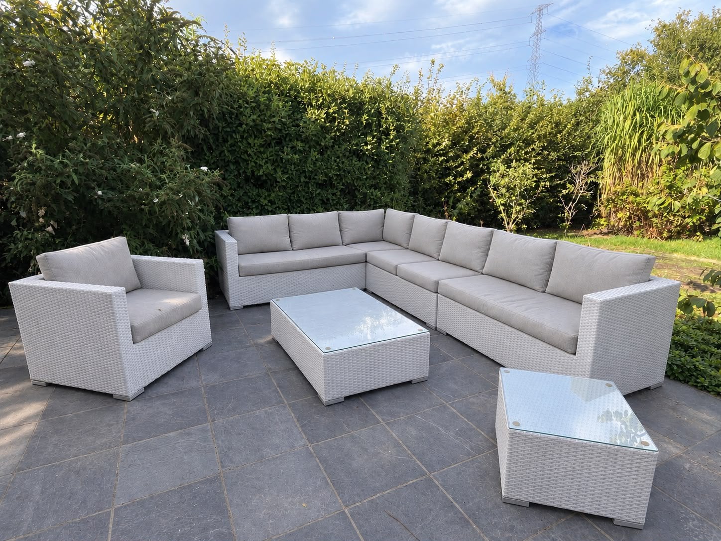 Lounge set - gratis op te halen, Enlèvement, Utilisé, Sets de jardin, 8 places