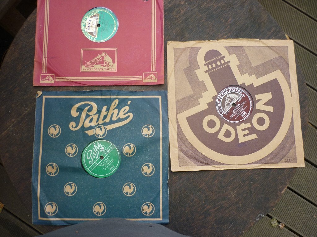 Gramophone enregistre 78 tours, Enlèvement ou Envoi, Comme neuf, CD ou Disque