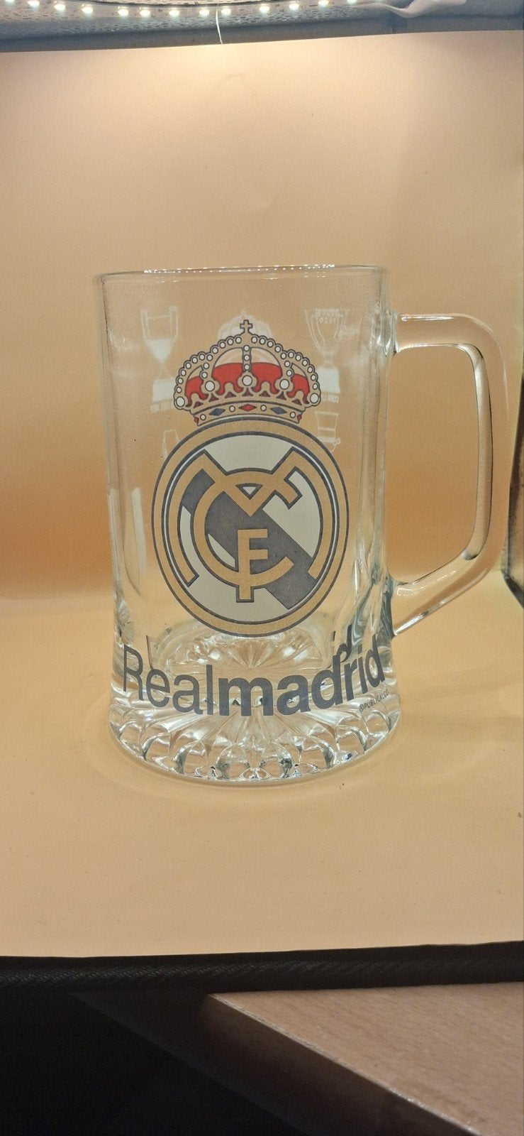 Realmadrid bierglas, Collections, Enlèvement ou Envoi, Comme neuf, Verre à bière
