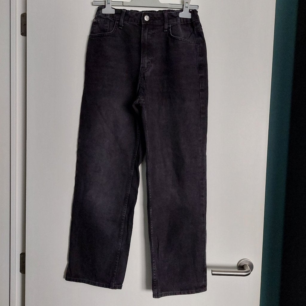 H&M jeans jongen zwart mt 158/13j, Kinderen en Baby's, Broek, Gebruikt, H&M, Ophalen of Verzenden